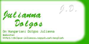 julianna dolgos business card